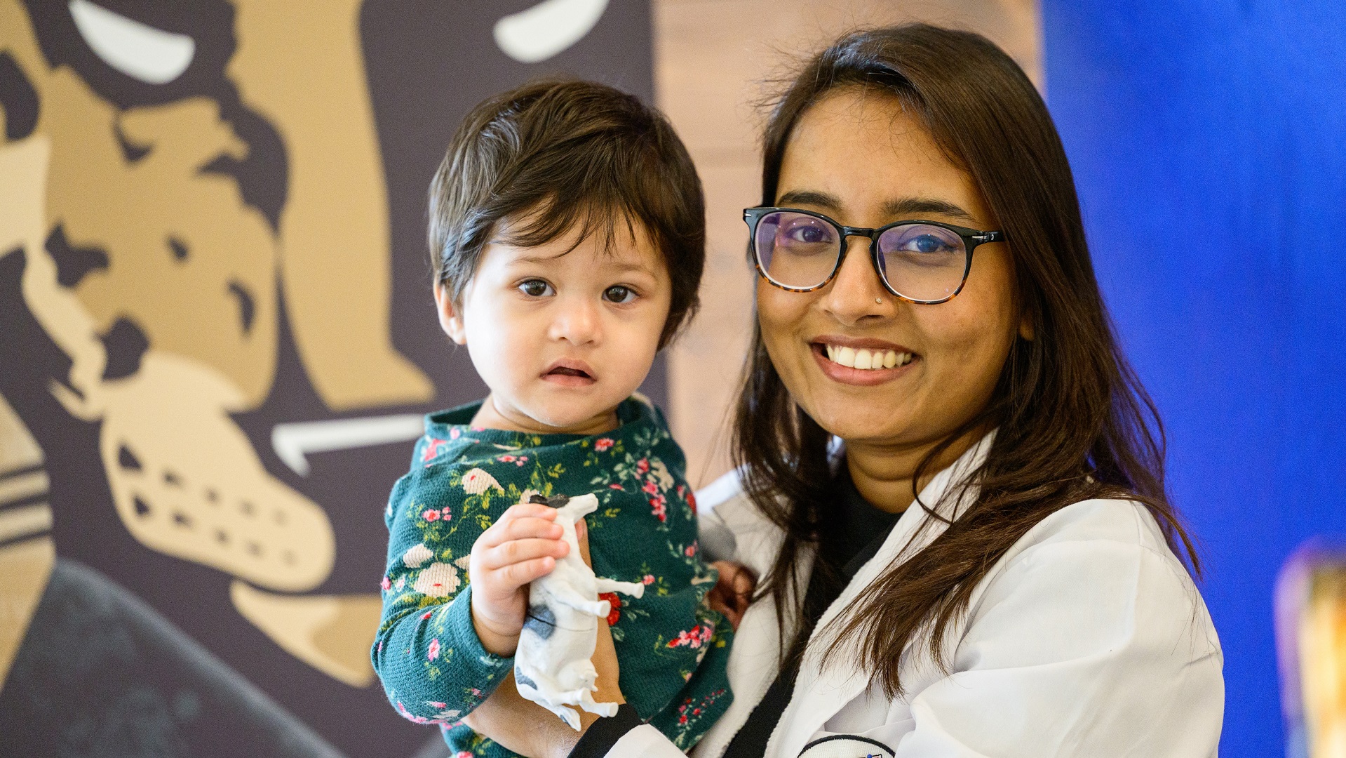 nurse with holding a child