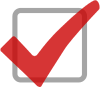 Checkbox with red check
