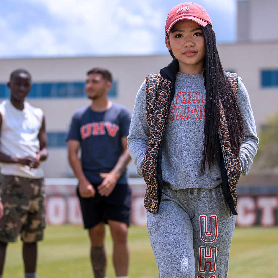 UHV student group on the soccer field
