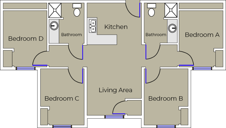 Jaguar Suites Room Layout