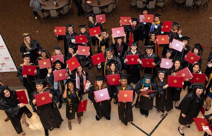 UHV students at commencement