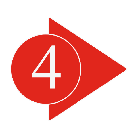 Circle with number 4 and arrow pointing right