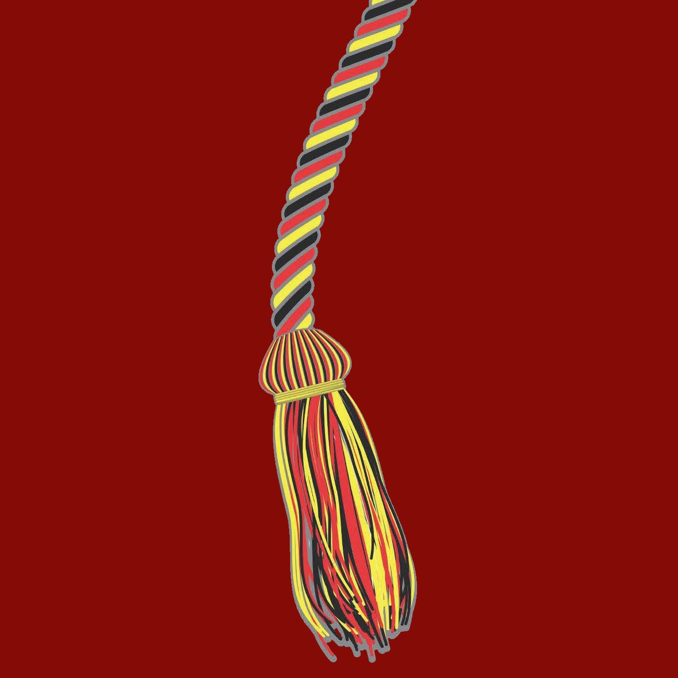 Red, Gold and Black Cord with tassle