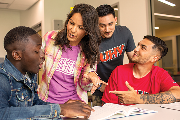 Staff Working with Students