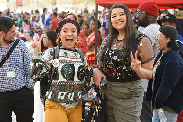 Students enjoying International Festival
