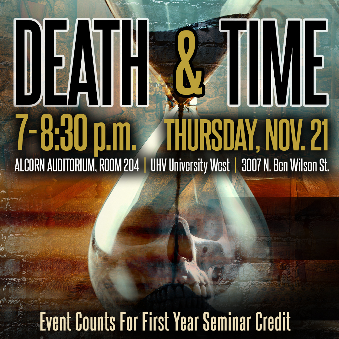 Death & Time presentation promotional graphic