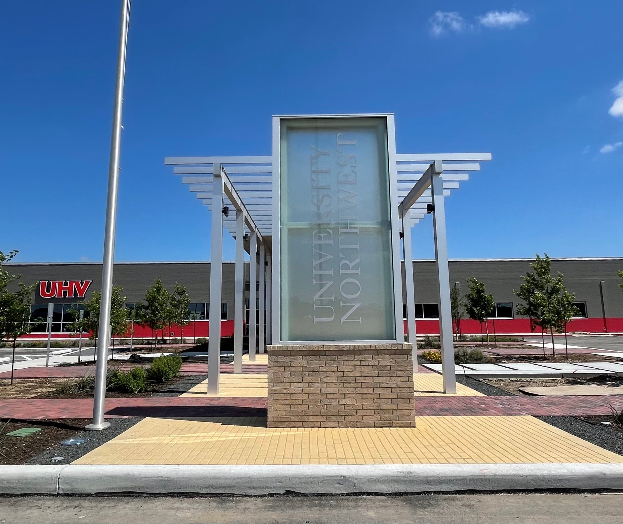 UHV Northwest sign