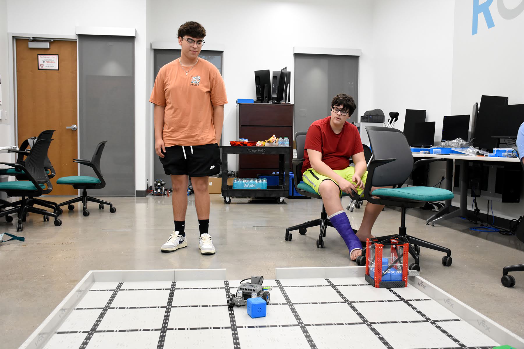 Students at High School Robotics Camp