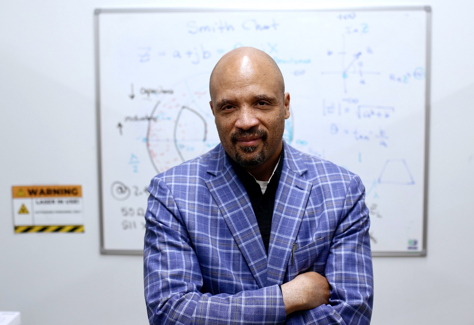 UHV Provost Chance Glenn stands for a portrait Oct. 10, 2023 inside a laboratory at University South.