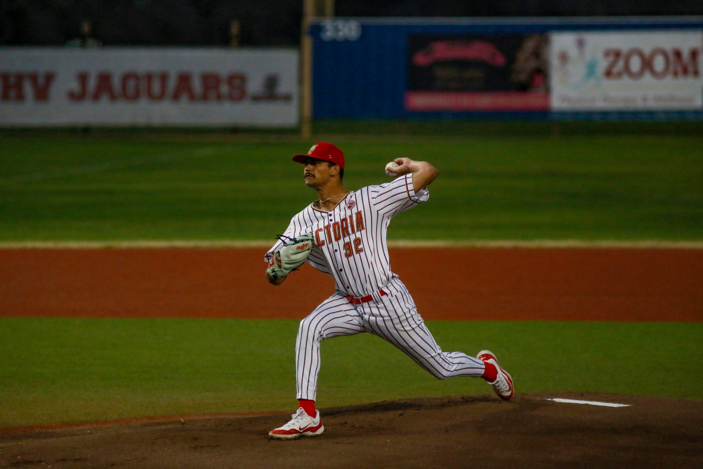Brady Parker pitches during a game.